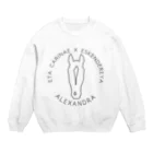 TaikiRacingClubShopのmarulogo【ALX】kuro Crew Neck Sweatshirt