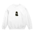 vishowの願う　くろねこ Crew Neck Sweatshirt