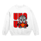 オリジナルデザインTシャツ　SMOKIN'のUHOUHOゴリッキー(腹かけバージョン) Crew Neck Sweatshirt