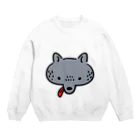 ひつじこのお店のベロ出しオオカミ Crew Neck Sweatshirt