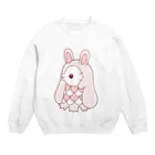 かわいいもののおみせ　いそぎんちゃくのうさ耳アマビエ Crew Neck Sweatshirt