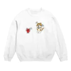 楽猫楽描しげ屋のカエンタケ Crew Neck Sweatshirt