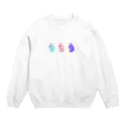 トカゲの洞窟ショップの三匹のカエル Crew Neck Sweatshirt