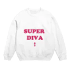 ペンと剣のSUPER DIVA! -Feminism series Crew Neck Sweatshirt