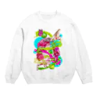 カズシフジイのKazushi collage Crew Neck Sweatshirt