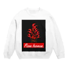 ヘンテコデザイン専門店　SYUNLABOのヒヒン Crew Neck Sweatshirt