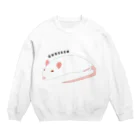 ora_arraのぐでーんってしたラット Crew Neck Sweatshirt