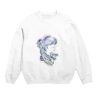 cawolieの鼻唄を歌う女の子 Crew Neck Sweatshirt