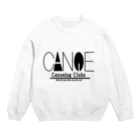 CK & outdoorマガジン店のカヌークラブシャツモノクロ Crew Neck Sweatshirt