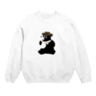 toko-san's cafeのお散歩クマ　ハウデイver Crew Neck Sweatshirt