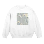 鯔背屋の波紋様 Crew Neck Sweatshirt