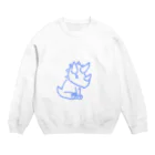 構造式のトリケラトプスくん Crew Neck Sweatshirt