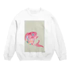 ミウラエツコの花鯛 Crew Neck Sweatshirt