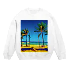 GALLERY misutawoのフィリピン ボラカイ島のビーチ Crew Neck Sweatshirt