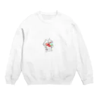 かまねりショップのアイスぺろぺろネコ Crew Neck Sweatshirt