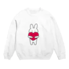 Mengのぎゅっとうさぎちゃん Crew Neck Sweatshirt