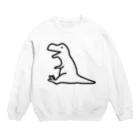 タドリのティラノサウルス Crew Neck Sweatshirt