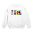 Birdee-Mexicoのメキシコ ロテリアデザイン Crew Neck Sweatshirt