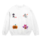 徒然ドッド.のハロウィンカルテット Crew Neck Sweatshirt