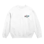 画伯のお絵かき部屋の画伯の海洋生物 カラー版 Crew Neck Sweatshirt