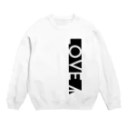 YükaCh!ka(ユカチカ)のLOVE→白抜き Crew Neck Sweatshirt