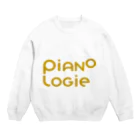 PIANOLOGIEのピアノロジーロゴ ゴールド Crew Neck Sweatshirt