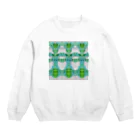 makiko_suginoのミドリとアオの呼吸 Crew Neck Sweatshirt