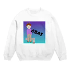 こまとごまの孫のトナカイOBA3(おばさん) Crew Neck Sweatshirt