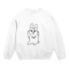 うさぎのわきげうさぎ  Crew Neck Sweatshirt