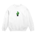 Andiamoの毛深サボテン Crew Neck Sweatshirt