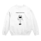 PokuStarのマンホールにネコ Crew Neck Sweatshirt