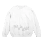 ぽんすけのうみのいきもの Crew Neck Sweatshirt