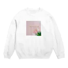 bouquetのcafe bouquet turip Crew Neck Sweatshirt