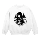 Miyuki_Sakagamiのデビたん。（透かし加工） Crew Neck Sweatshirt