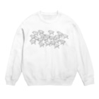 piro piro piccoloのミユビシギ19＋ハマシギ1　black（薄色用） Crew Neck Sweatshirt