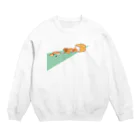 穂の湯のパンの道 Crew Neck Sweatshirt