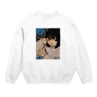 8月の一生友だち(^_^)v Crew Neck Sweatshirt