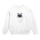 amemugi（あめむぎ）の宇宙ねこ。 Crew Neck Sweatshirt