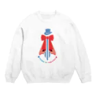 優雅にヒカルShopのリボンネクタイ Crew Neck Sweatshirt