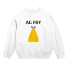 かわずやのAG FRY（カラー白柄あり） Crew Neck Sweatshirt