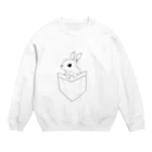 あめちゃんのネザーランドドワーフポケット　 Crew Neck Sweatshirt