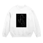 lapis collectionのキャンドルのおばけ Crew Neck Sweatshirt