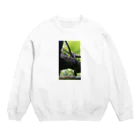 カネイシ農園◆日田市の梨の木に生えた白いきのこ Crew Neck Sweatshirt