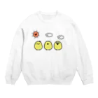 ひよこさんカフェ（ひよこ作家fui）のひよこさんカフェ Crew Neck Sweatshirt