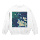 minimumのblue flower Crew Neck Sweatshirt