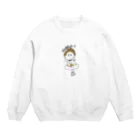 あ〜ちゃん。ショップの仏飛び Crew Neck Sweatshirt