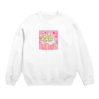 hinamaru☆shopのポップコーンねこちゃん😸 Crew Neck Sweatshirt