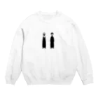 あぶくの大人ガールツインズ Crew Neck Sweatshirt