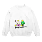 Yu-yuのゆるかわベビーの天使ちゃんクリスマスバージョン Crew Neck Sweatshirt