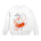 あやるの更紗蝶尾（文字無し） Crew Neck Sweatshirt